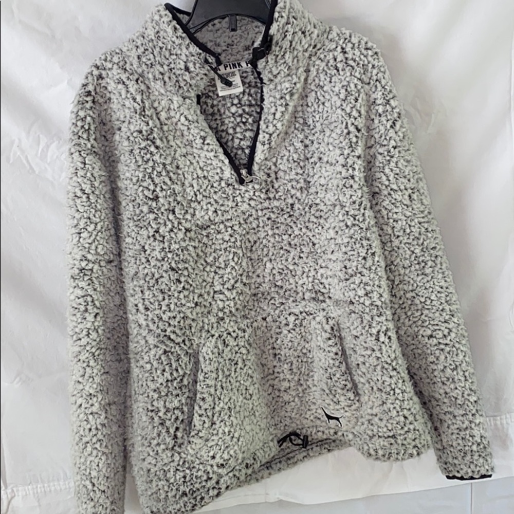 PINK sherpa pullover